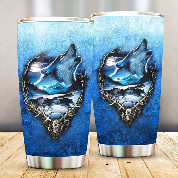 Skull Wolf Tumbler - Image 2
