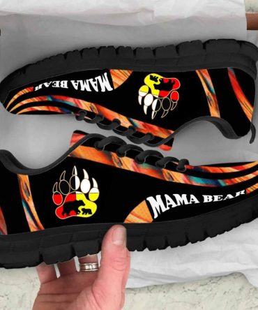Orange Pattern Mama Bear Native Sneaker
