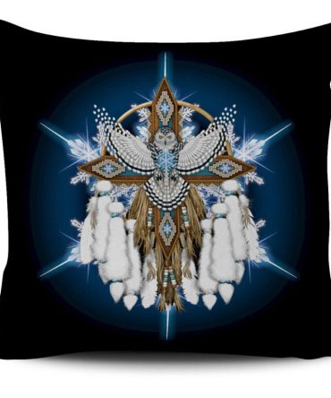 Snow Owl Dreamcatcher Native American Pillow Covers