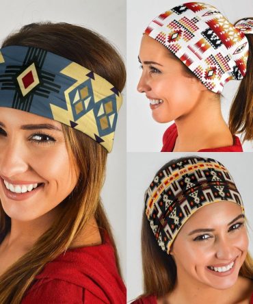 Southwest Blue Symbol Native American Bandana 3-Pack