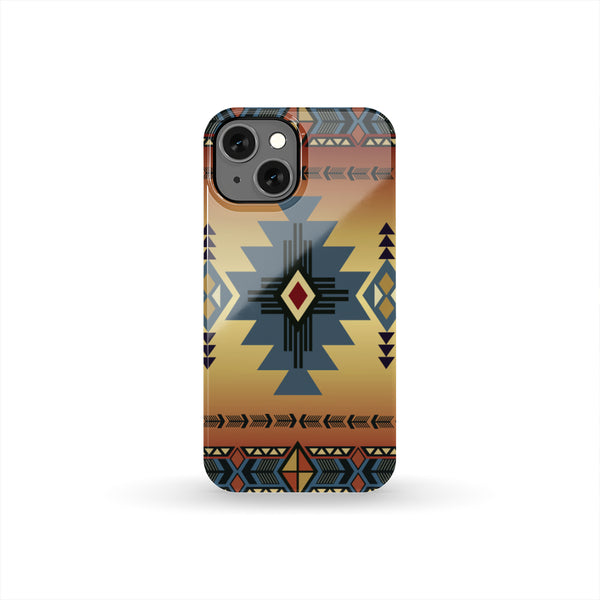 Southwest Blue Symbol Native American Phone Case - Image 3