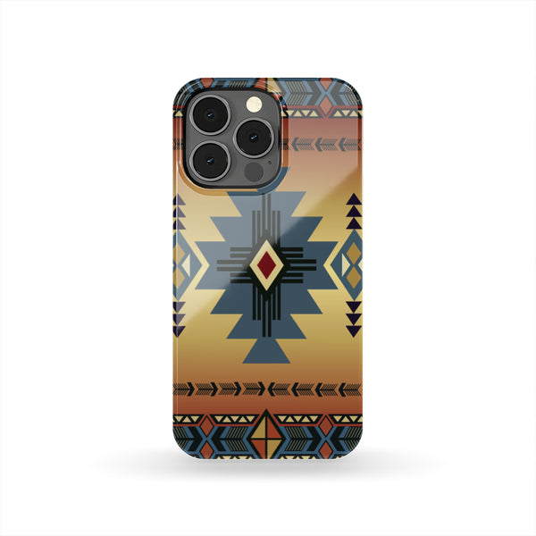 Southwest Blue Symbol Native American Phone Case - Image 4