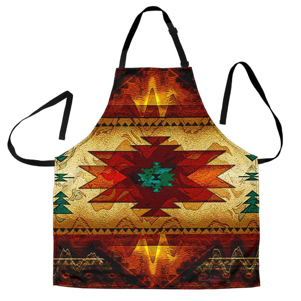 Southwest Brown Symbol Native American Apron - Image 2