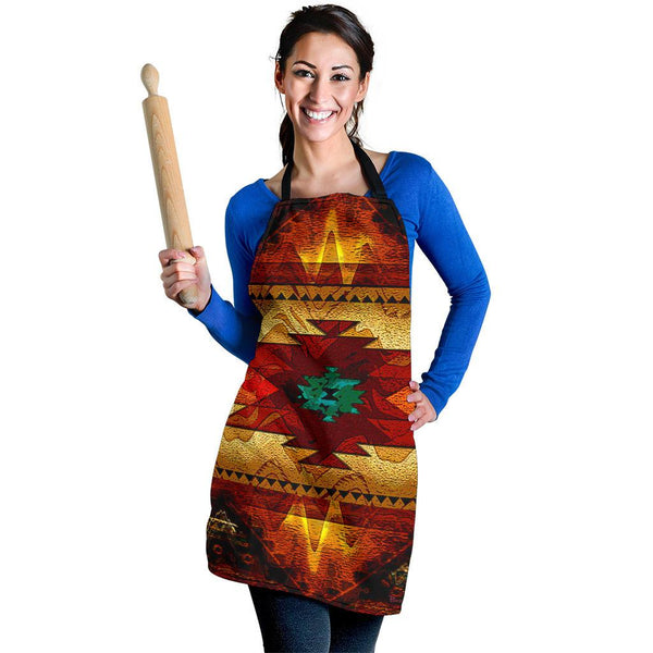 Southwest Brown Symbol Native American Apron - Image 3