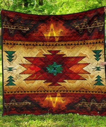 Southwest Brown Symbol Native American Premium Quilt