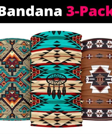 Southwest Indian Native American Design Bandana 3-Pack