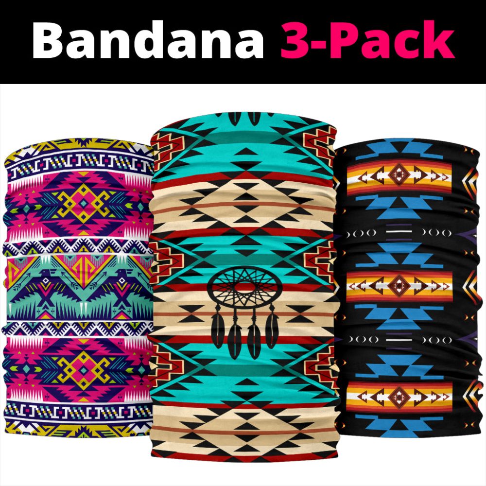Southwest Indian Symbol Dreamcatchers Bandana 3-Pack
