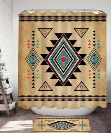 Southwest Symbol Native American Shower Curtain