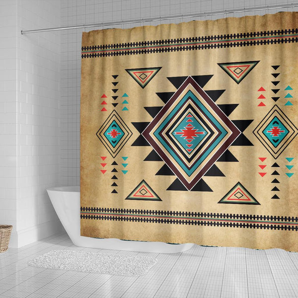 Southwest Symbol Native American Shower Curtain - Image 3