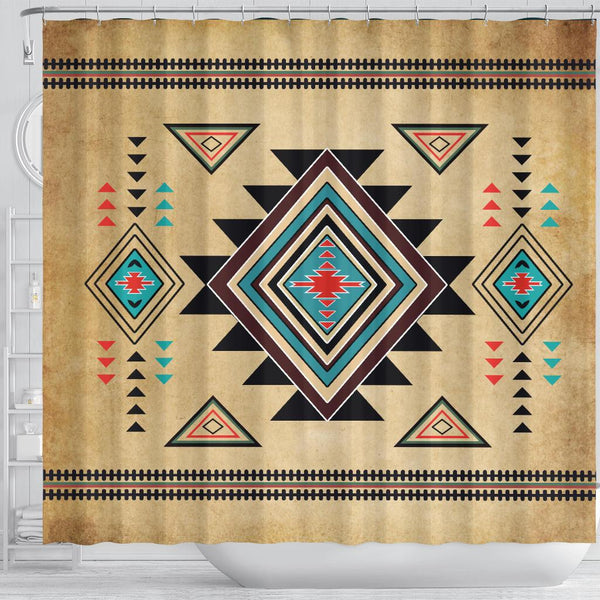 Southwest Symbol Native American Shower Curtain - Image 4