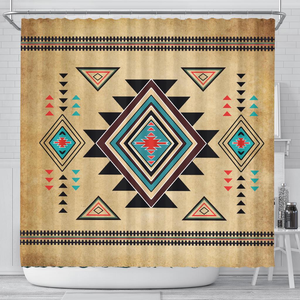 Southwest Symbol Native American Shower Curtain