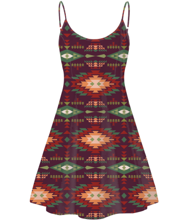 Pattern Native American Strings Dress