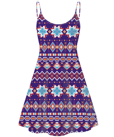 Pattern Native American Strings Dress