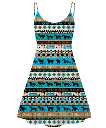 Pattern Native American Strings Dress