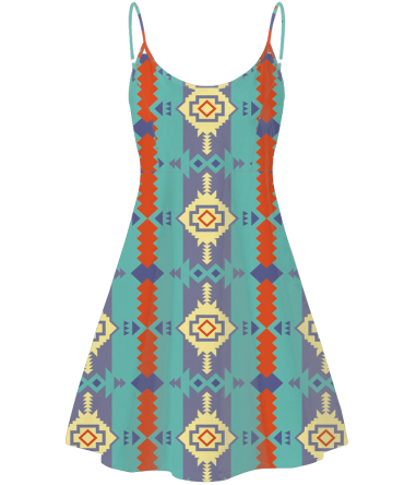 Pattern Native American Strings Dress