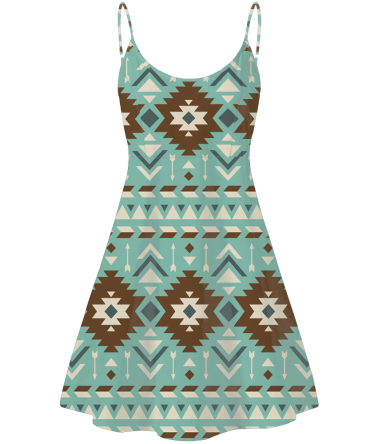 Pattern Native American Strings Dress