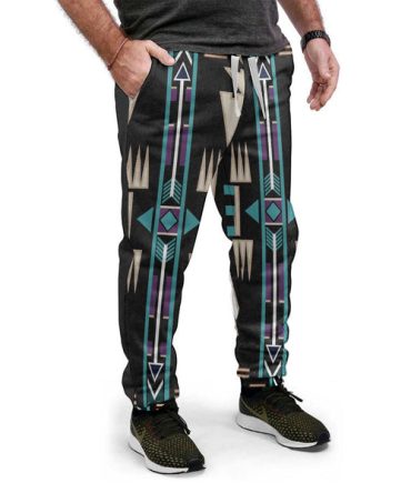 Teal Pattern Native Sweatpants