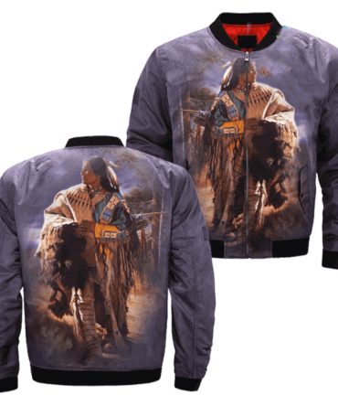 The Life Of Native Indian Americans Bomber Jacket