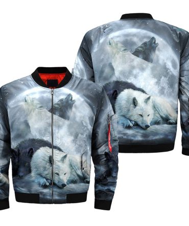 The Wolf Native American Bomber Jacket