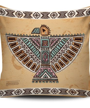 Thunderbird Brown Native American Pillow Covers no link
