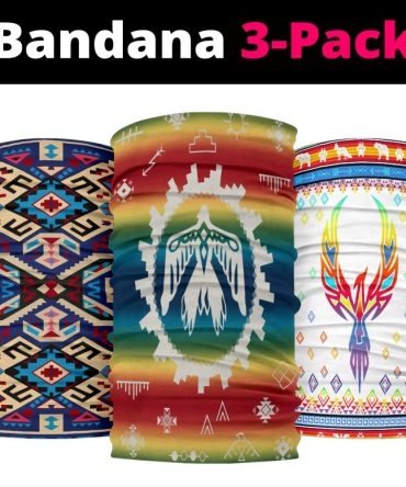 Thunderbird Rainbow Native American Bandana 3-Pack