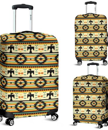 Thunderbird Yellow Native American Luggage Covers
