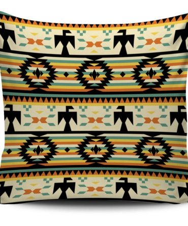 Thunderbirds Yellow Native American Pillow Covers