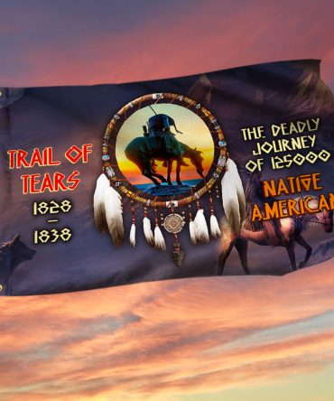 Trail Of Tears Native American Grommet Flag