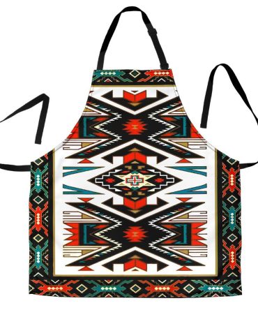 Tribal Colorful Pattern Native American Apron