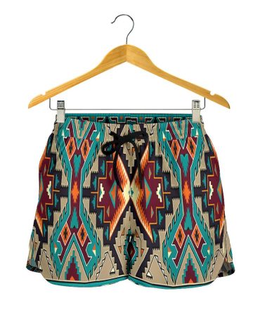 Tribe Blue Pattern All Over Print Women's Shorts