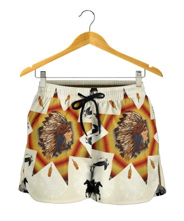 Tribe Chief & Warriors All Over Print Women's Shorts