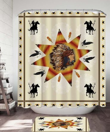 Tribe Chief & Warriors Shower Curtain