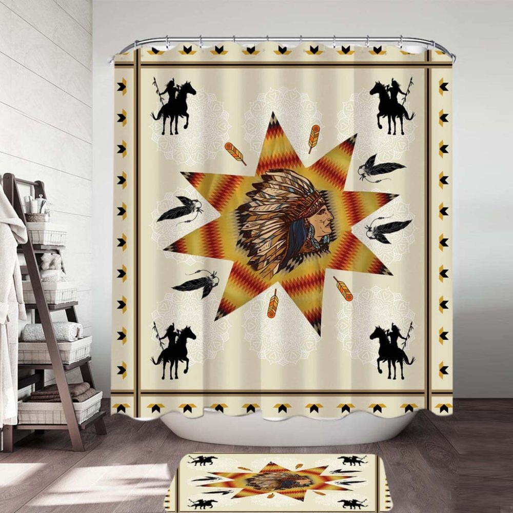 Tribe Chief & Warriors Shower Curtain