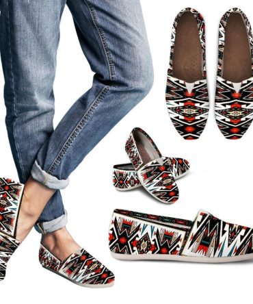 Tribe Colorful Pattern Design Casual Shoes