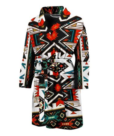 Tribe Colorful Pattern Native American Bath Robe Indian - Men