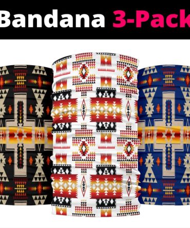 Tribe Design Native American Area Bandana 3-Pack New