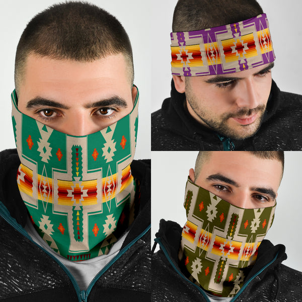 Turquoise Tribe Design Native American Bandana 3-Pack - Image 4