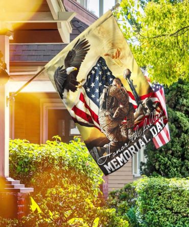 United States Veteran. Honor The Fallen. Memorial Flag