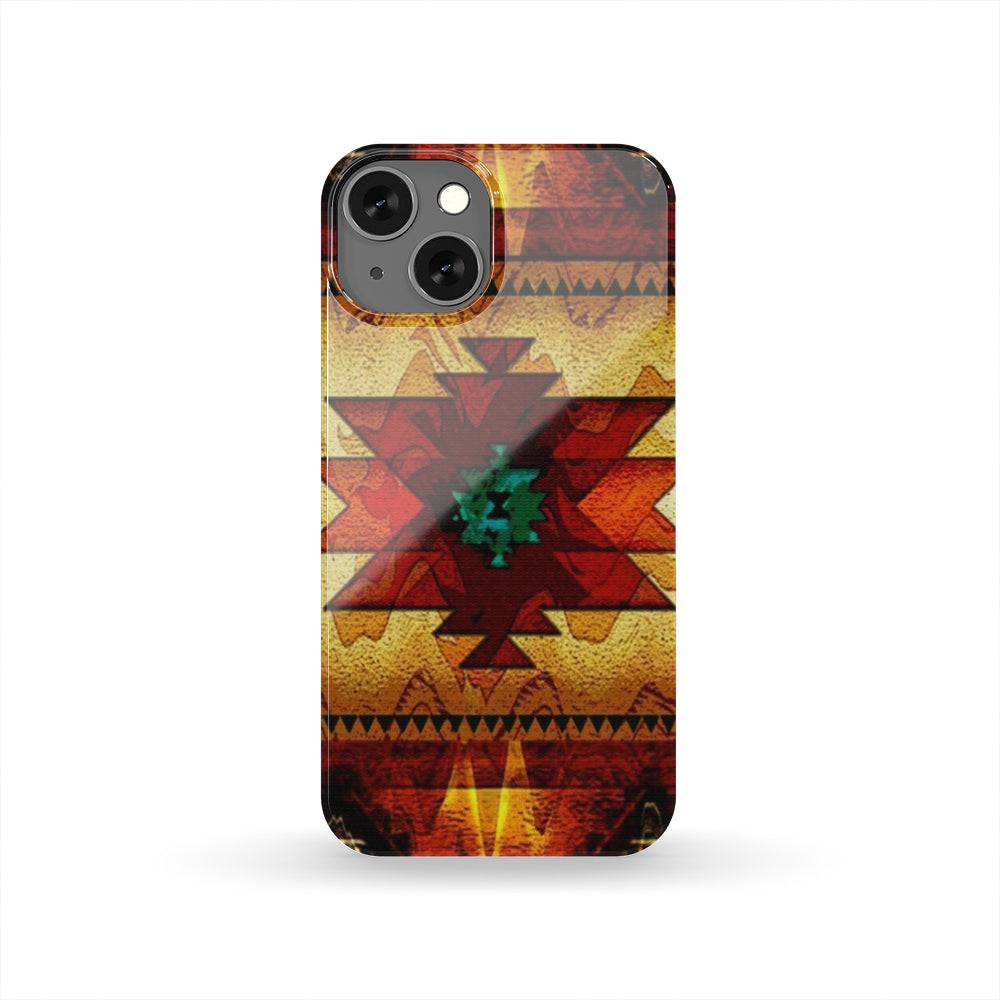United Tribes Brown Design Native American Phone Case