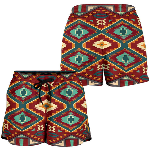 United Tribes Pattern All Over Print Women's Shorts - Image 3