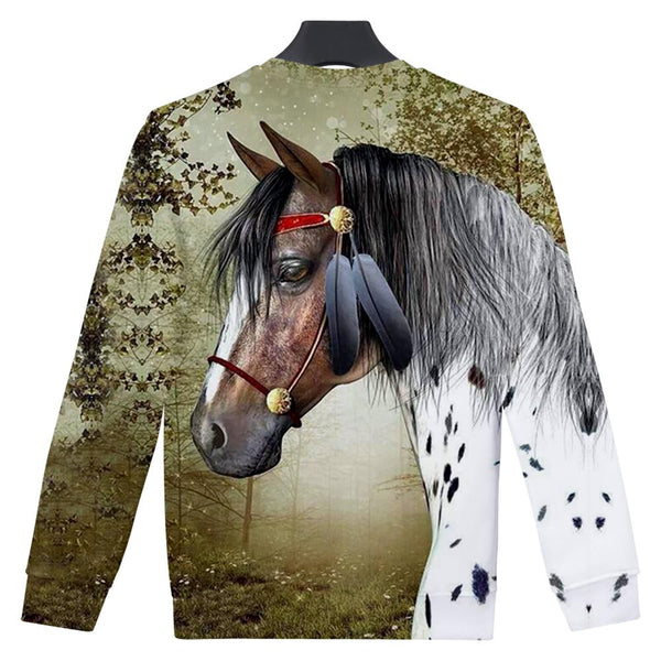 Warrior Horse Native American Sweatshirt - Image 3