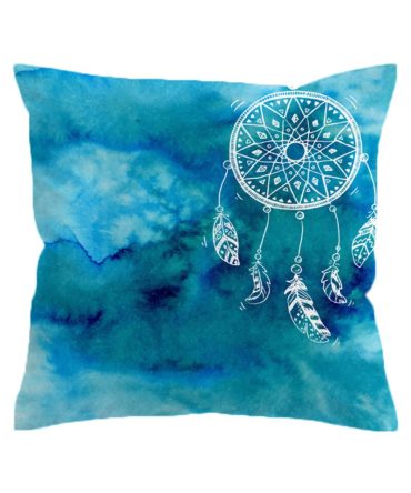 Watercolor Dream Catcher Pillow Case Pink and Blue Pillow Covers