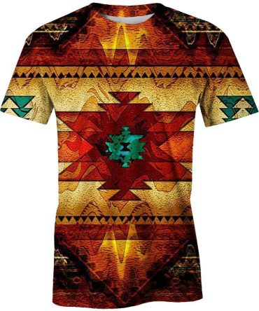 Native Pattern, 3D T Shirt, All Over Print T Shirt, Native American