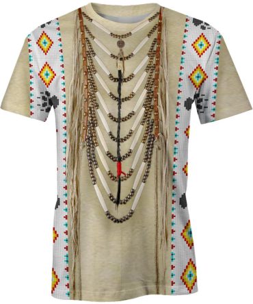 Traditional Native Clothing, 3D T Shirt, All Over Print T Shirt, Native American