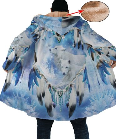 White Wolf Feather Dream Cloak