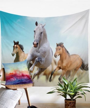 Wild Horse Dreamcatcher Tapestry