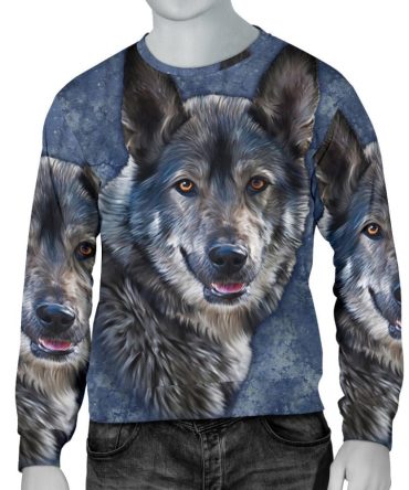 Wofl Galaxy Native American 3D Sweatshirt
