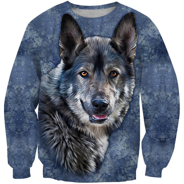 Wolf 3D Native American 3D Sweatshirt - Image 2