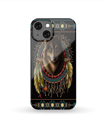 Wolf Dream Catcher Native American Phone Case