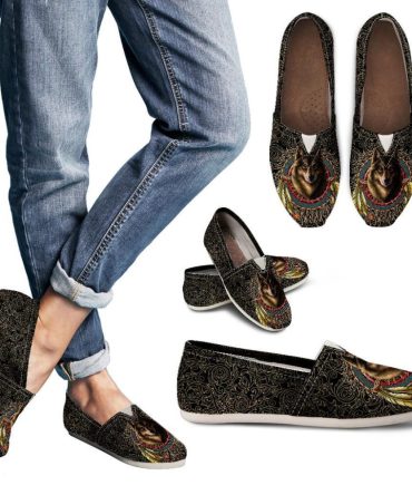 Wolf Dreamcatcher Native American Design Casual Shoes